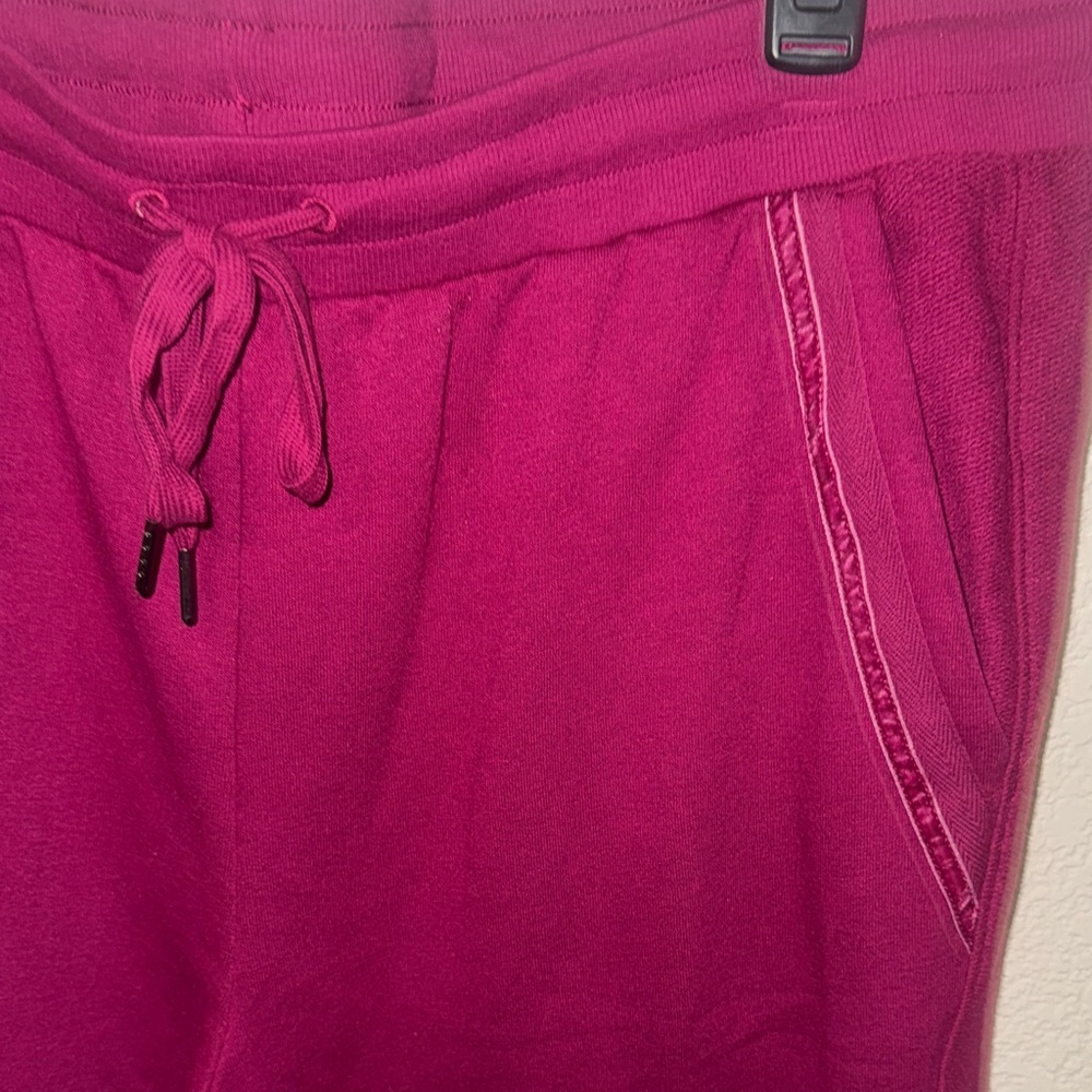 Time and Tru Terry Trim “Raspberry” Track/Jogger Pants - Picture 6 of 9